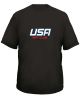 Black USA MAT CLUB Wording T-Shirt